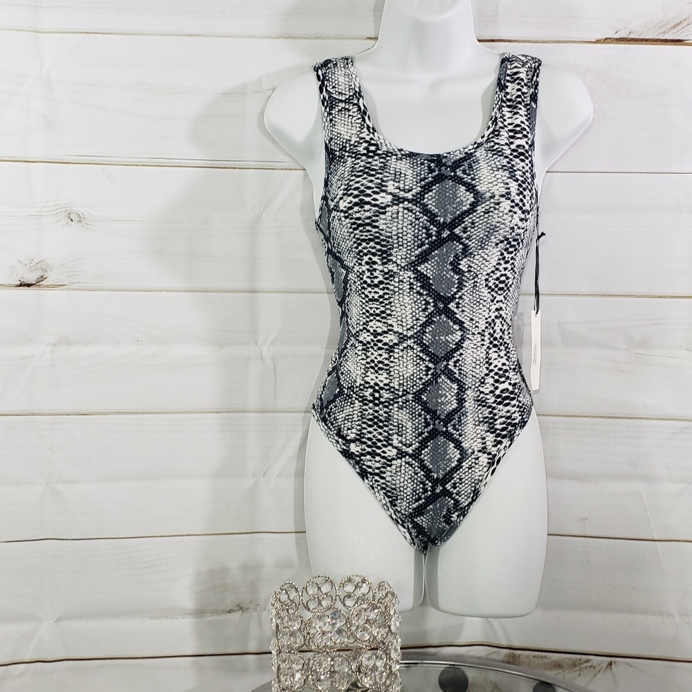 On Sale !! Sexy Snakeskin Bodysuit